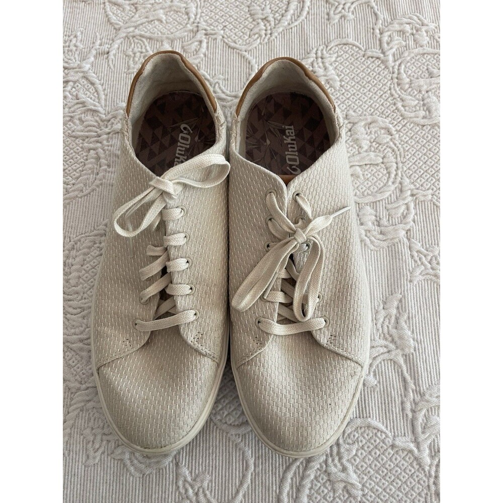 Olukai Lae'ahi Li Off-White Casual Sneakers Shoes 10445-1919 Mens 11